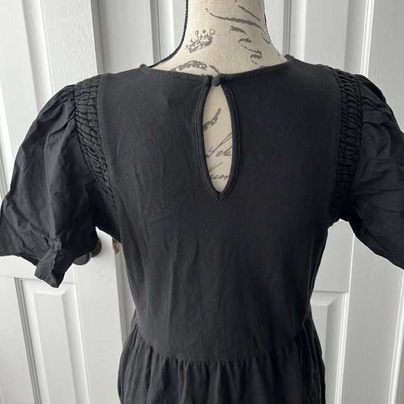 Who What Wear Angle Sleeve Smocked Knit Dress - Picture 3 of 5